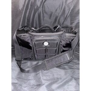 Six Pack Fitness Black Meal Prep Bag Gym Bag Portable Food Cooler Lunch Box